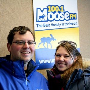 Kirk Roy and Emily Van Koeveringe at Moose FM.