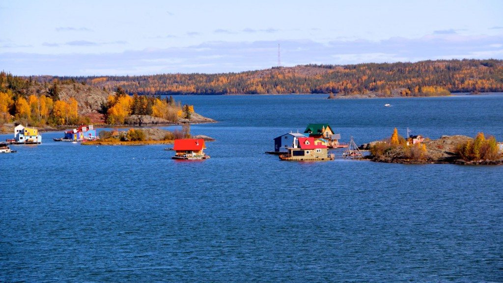 View from Yellowknife's water treatment facility