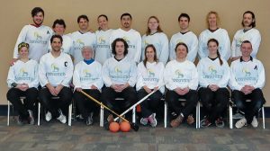 The NWT Coyotes during the 2016 mixed national championships.