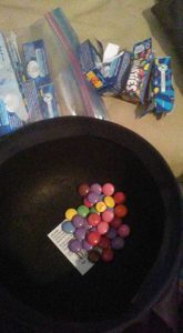 The candy the mother opened to find Tylenol inside (courtesy Phoebe Ann on Facebook.)