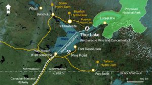 The Nechalacho project is located approximately 100 kilometers southeast of Yellowknife.