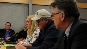 (from left to right) Cathie Bolstad, chairman Don Morin and Mike Olsen of NWT Tourism.